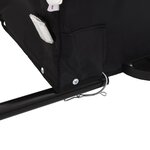 vidaXL Remorque de vélo noir 45 kg fer