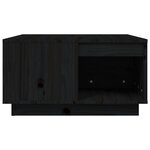 vidaXL Table basse Noir 60x61x32 5 cm Bois massif de pin