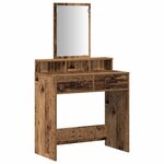 vidaXL Table de Toilette avec tiroir Bois ancien 79 x 41 x 140 cm