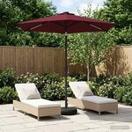 vidaXL Parasol de jardin avec lampes LED 230 x 230 cm Polyester