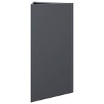 vidaXL Jardinières 2 Pièces anthracite triangulaire 40x34 5x70 cm acier