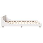 vidaXL Cadre de lit sans matelas blanc 140x200 cm bois de pin massif