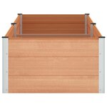 vidaXL Jardinière surélevée Marron 250 x 100 x 54 cm