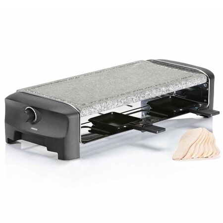 Princess gril à raclette en pierre avec 8 poêles 1300 w 162830