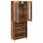 vidaXL Haut Armoire Bois Ancien 69 5 x 34 x 180 cm