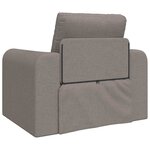 vidaXL Canapé-Lit Taupe 98 x 71 x 83 cm tissu