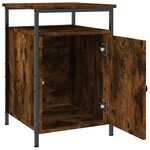 vidaXL Table de chevet chêne fumé 40x42x60 cm bois d'ingénierie