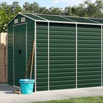 vidaXL Abri de jardin vert 191x895x198 cm acier galvanisé