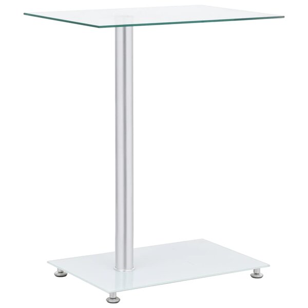 vidaXL Table d'appoint en forme U Transparent 45x30x58 cm Verre trempé