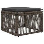 vidaXL Ensemble de canapé de jardin 10 Pièces Gris et Gris foncé