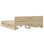 vidaXL Cadre de lit 2 Pièces Sonoma 193 x 203 cm Bois d'ingénierie