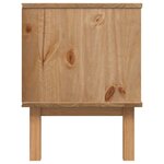 vidaXL Meuble TV OTTA 113 5 x 43 x 57 cm Noir Bois de pin massif