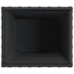 vidaXL Jardinières 2 Pièces noir 36x30x32 cm résine tressée
