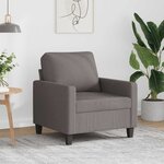 vidaXL Fauteuil Taupe 60 cm Tissu