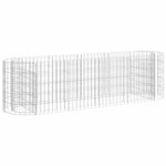 vidaXL Lit surélevé à gabion Fer galvanisé 190x50x50 cm