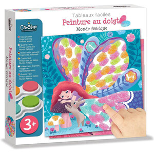 Peinture au doigt - Dès 3 ans - 6 tableaux à décorer + 1 encreur - Activité manuelle