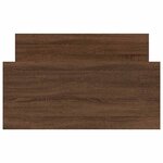 vidaXL Cadre de lit sans matelas chêne marron 75x190cm bois ingénierie