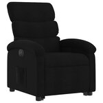 vidaXL Fauteuil inclinable électrique noir tissu