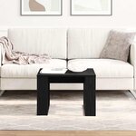 vidaXL Table basse Chêne noir 50 x 50 x 35 cm Bois d'ingénierie