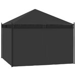 vidaXL Belvédère avec rideaux 3 5x3 5x3 1 m Anthracite