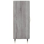 vidaXL Buffet Sonoma gris 34 5x34x90 cm Bois d'ingénierie