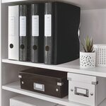 Classeur Active WOW  180 degrés  80 mm  noir LEITZ