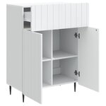 vidaXL Buffet Blanc 66 x 34 5 x 92 cm Bois d'ingénierie