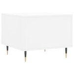 vidaXL Table basse blanc 50x50x40 cm bois d'ingénierie