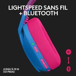 Casque gaming sans fil Logitech - G435 LIGHTSPEED - BLEU - Léger Bluetooth avec micro intégré pour Dolby Atmos, PC, PS4, PS5, Mobile