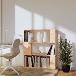 vidaXL Bibliothèque/Séparateur de pièce 80x25x101 cm Pin solide