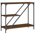 vidaXL Table console chêne marron 88 5x30x75 cm bois d'ingénierie