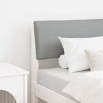 vidaXL Tête de lit capitonnée Gris clair 80 cm Pin massif