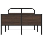 vidaXL Cadre de lit sans matelas 140x200 cm chêne marron