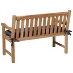 Madison coussin de banc panama 180x48 cm gris