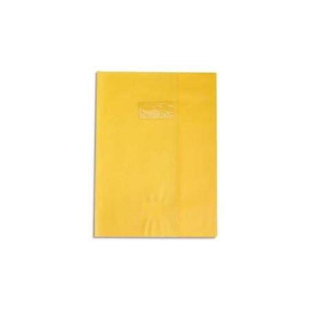 Protège-cahier Grain Cuir 20/100ème 21x29,7 jaune soleil CLAIREFONTAINE