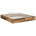 vidaXL Cadre de lit ottoman Bois ancien 160 x 200 cm Bois d'ingénierie