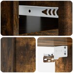 vidaXL Cabinet de chevet mural Chêne fumé 49 x 34 5 x 20 cm