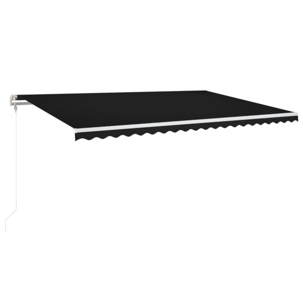 vidaXL Auvent rétractable automatique 500x350 cm Anthracite