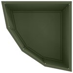 vidaXL Jardinière d'Angle Vert olive 45 x 45 x 35 cm Acier