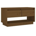 vidaXL Meuble TV Marron miel 74x34x40 cm Bois de pin massif