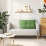 vidaXL Coussin de Dos Vert clair 80 x 50 cm Tissu en velours côtelé