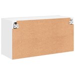 vidaXL Meuble TV mural blanc 80x30x41 cm