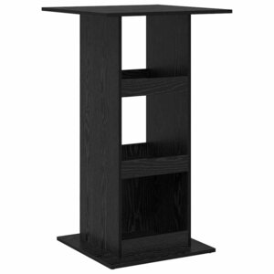 vidaXL Table de bar Chêne noir 60 x 60 x 100 cm Bois d'ingénierie