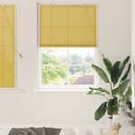 vidaXL Stores et Occultants avec des rideaux Jaune 100 x 160 cm Bambou