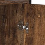 vidaXL Bibliothèque Chêne fumé 60 x 24 x 161 cm Bois d'ingénierie