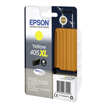 Epson 405xl cartouche haute capacité couleurs séparées pour imprimante jet d'encre - jaune
