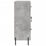vidaXL Buffet gris béton 69 5x34x90 cm bois d'ingénierie
