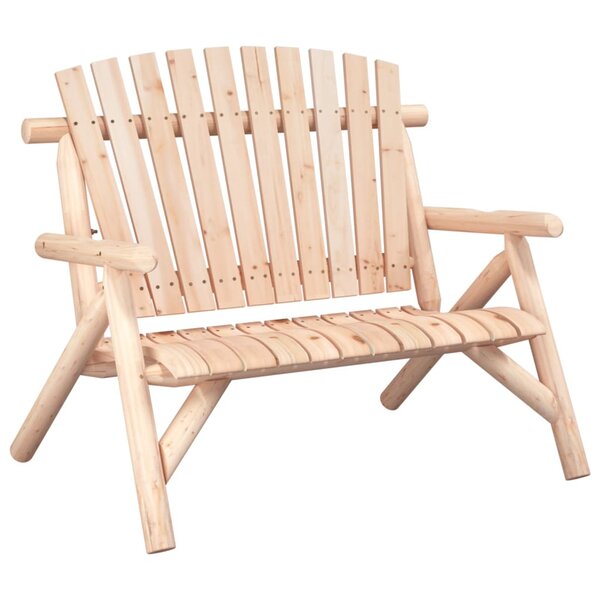 vidaXL Banc de jardin à 2 places 119x85x98 cm bois massif d'épicéa