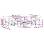 vidaXL Ensemble de canapés d'extérieur 9 Pièces Naturel et Beige