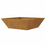 vidaXL Jardinière Bowl 50x50x15 cm en acier corten